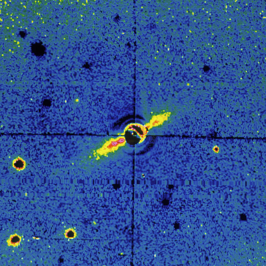 Picture Of Disc Of Material Around Beta Pictoris Photograph By Nasa ...