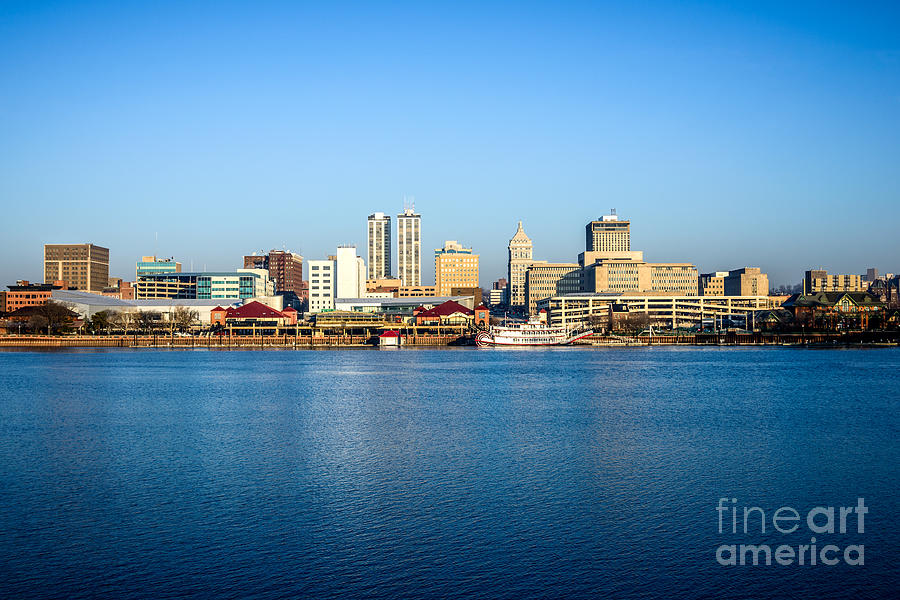 Picture of Peoria Illinois Skyline Photograph by Paul Velgos