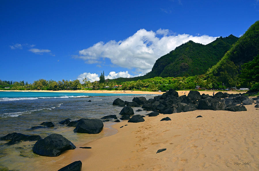 Mountain Photograph - Picture Perfect Haena Beach by Marie Hicks
