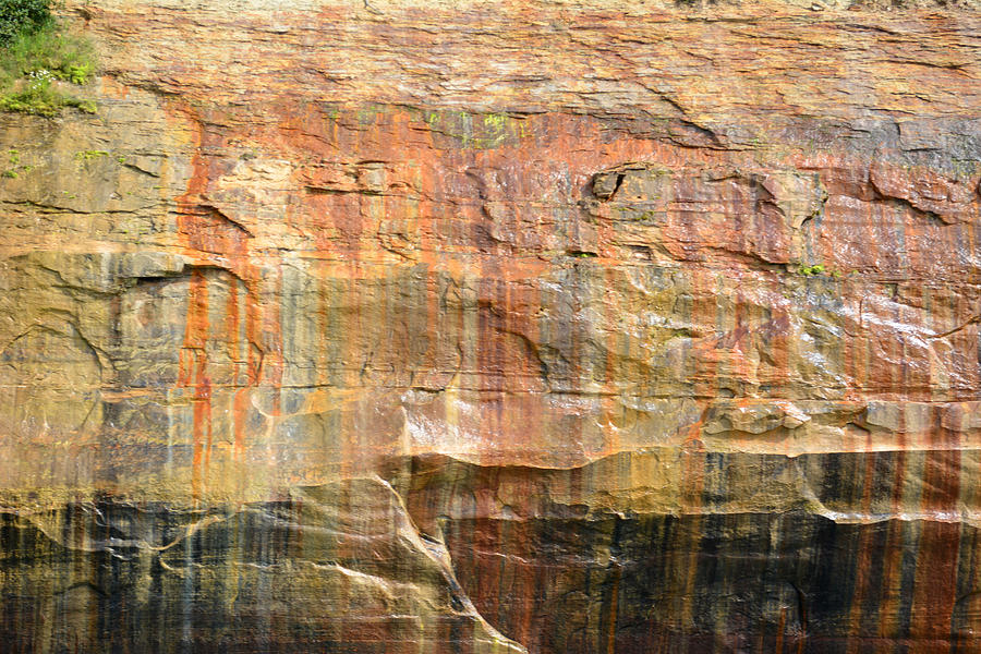 Pictured Rocks Abstract Two Photograph by Forest Floor Photography
