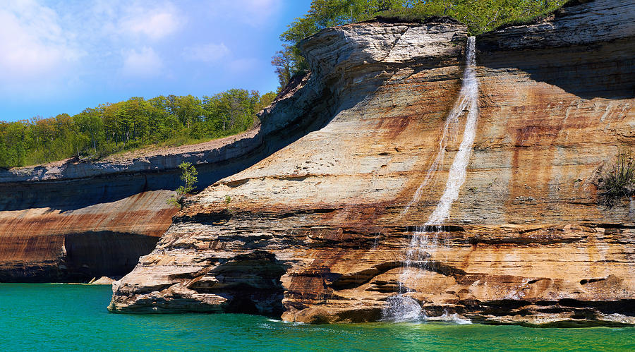 Pictured Rocks Bridalveil Fall by Dylan Lees Pictured Rocks Bridalveil Fall by Dylan Lees