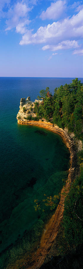 Tree Photograph - Pictured Rocks National Lake Shore Lake by Panoramic Images