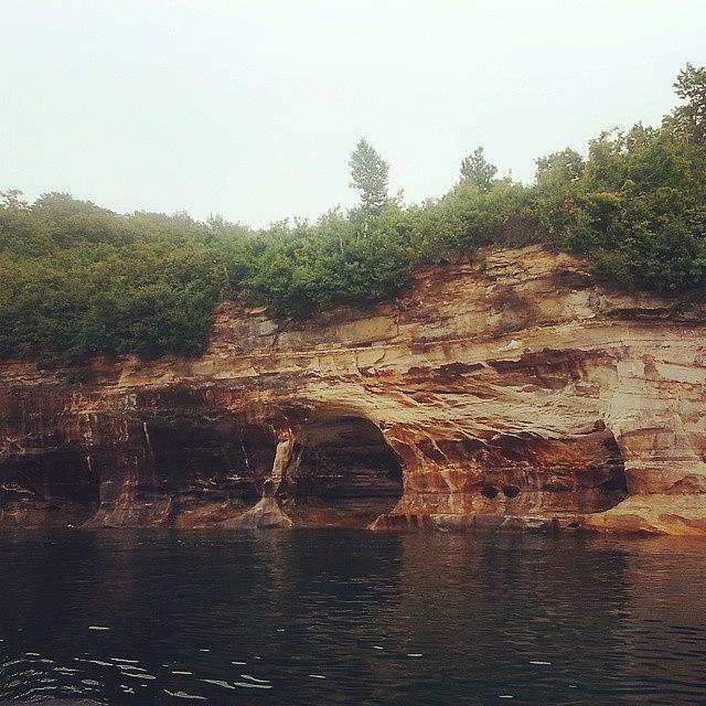 Nature Photograph - Pictured Rocks by Shay Miller