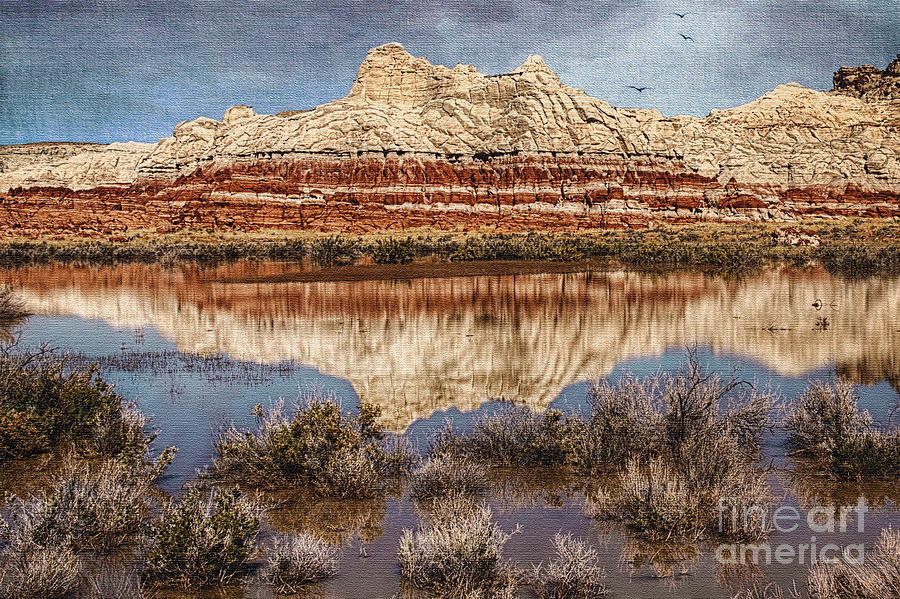 Landscape Photograph - Picturesque Blue Canyon Formations by Priscilla Burgers