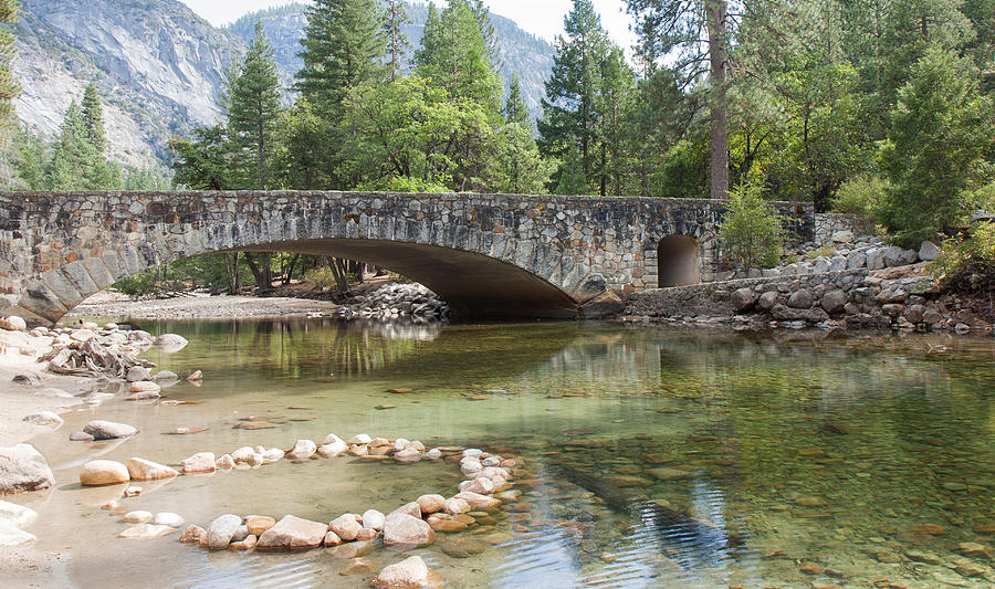 Picturesque Bridge In Yosemite Valley Photograph