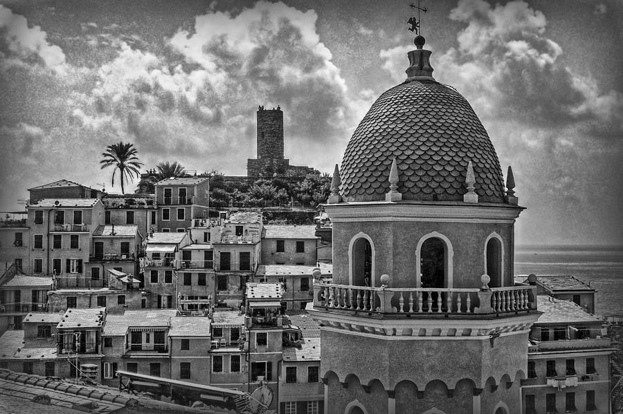 Picturesque Cinque Terre B/W Photograph by Hanny Heim