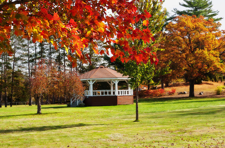 Picturesque Gazebo in the Town of Orange Photograph by Mitchell R Grosky