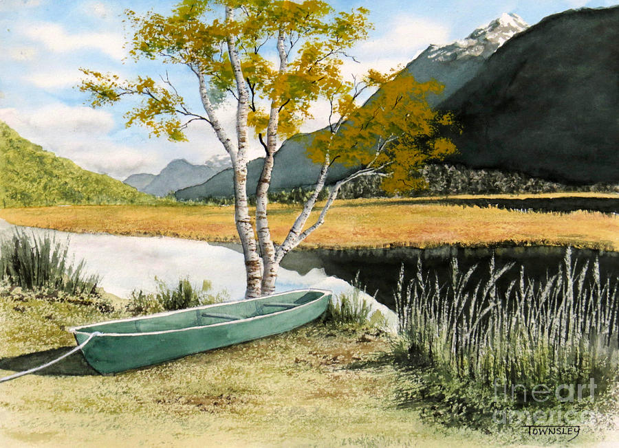 Mountain Painting - Picturesque pull-out by Frank Townsley
