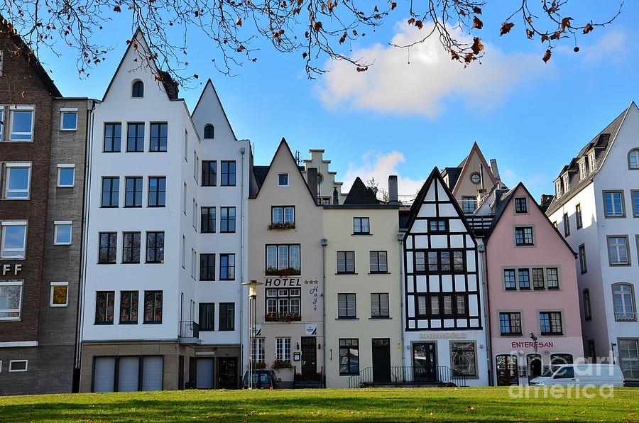 Picturesque row of European houses Photograph by Imran Ahmed