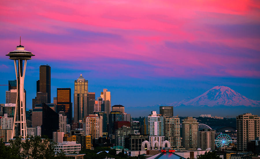Seattle Photograph - Picturesque Seattle by Abhay P