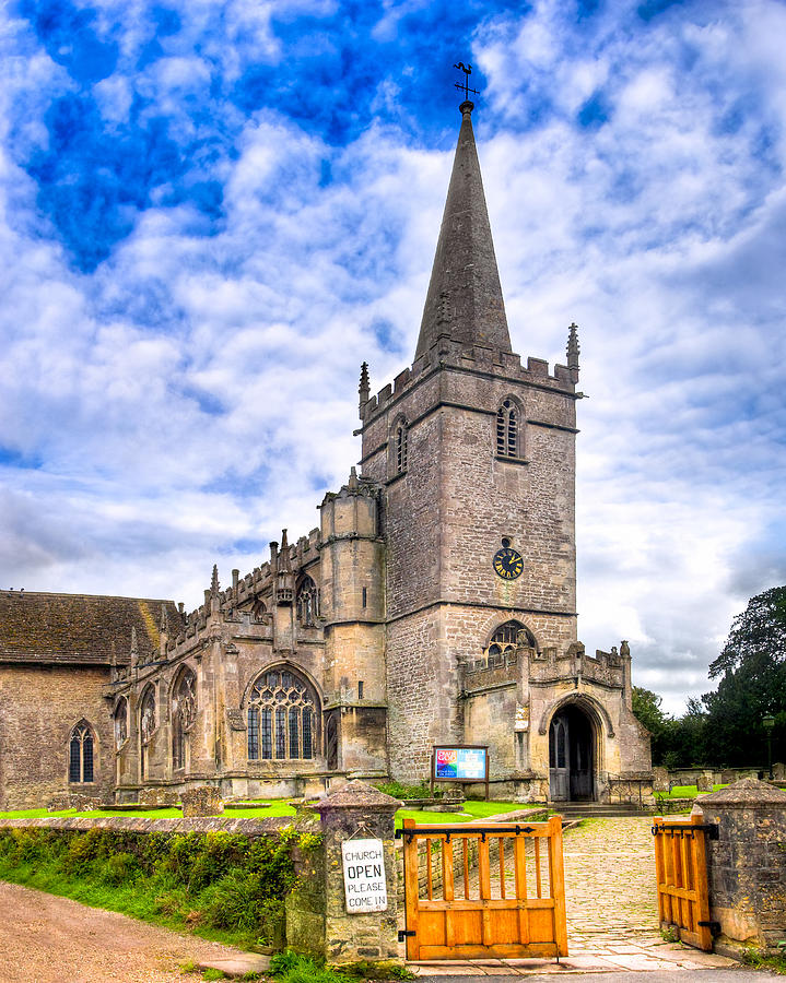 Picturesque Village Church in Lacock England Photograph by Mark Tisdale