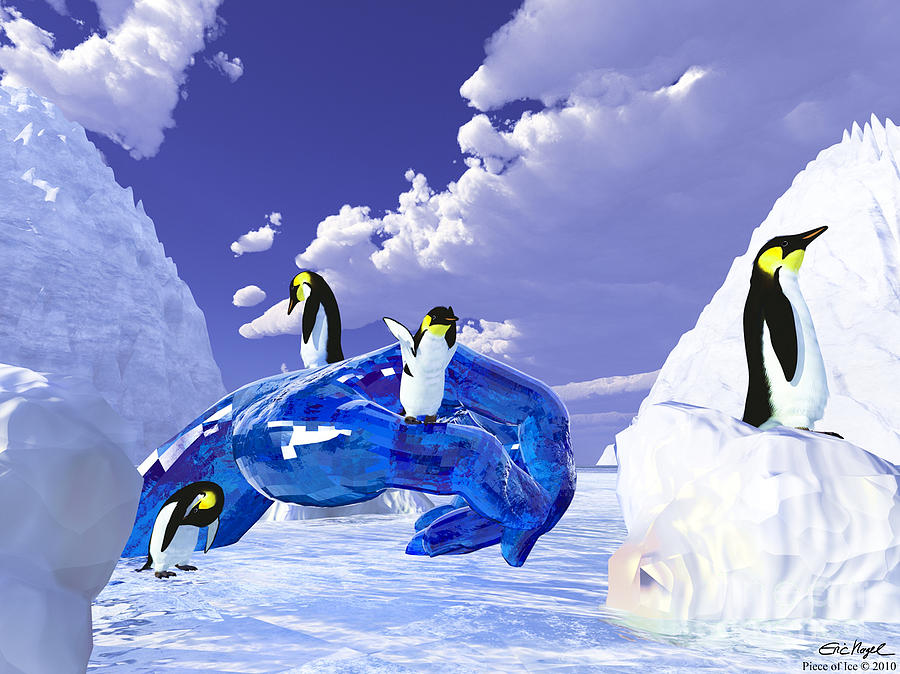 Piece of Ice Digital Art by Eric Nagel