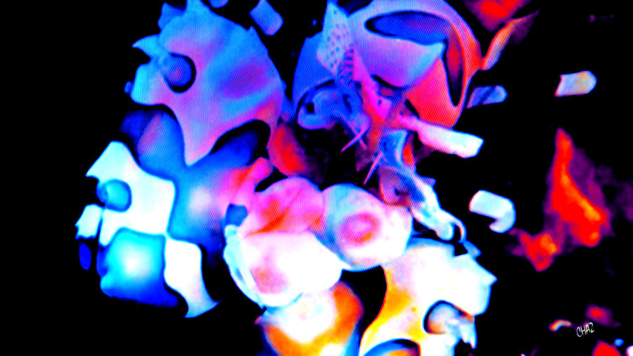 Abstract Digital Art - Pieces of the puzzle by CHAZ Daugherty