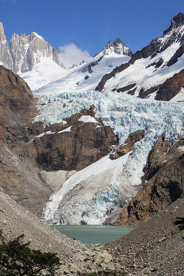 Piedras Blancas Glacier, Fitz Roy Massif Photograph by Sam Kirk