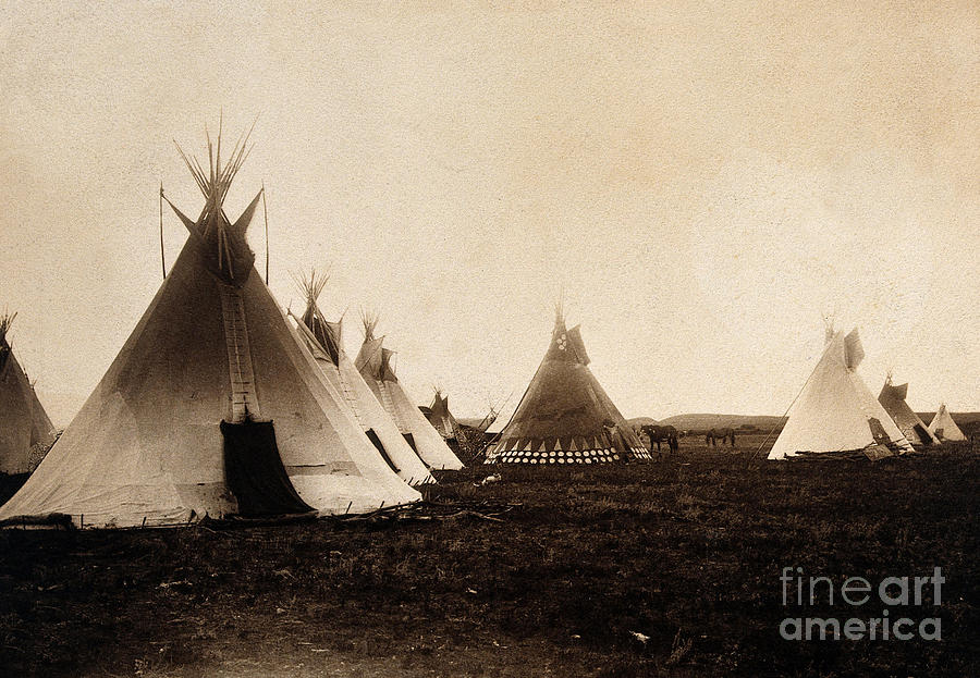 Piegan Indian Tipis, Medicine Tipi, C Photograph by Wellcome Images