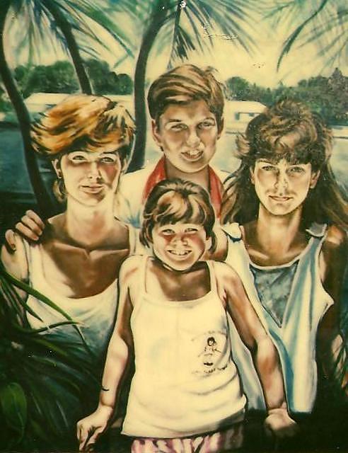 Piemont family ft laud  fl Painting by Philip Corley