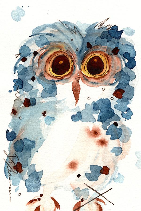 Pier 1 Owl Painting by Dawn Derman