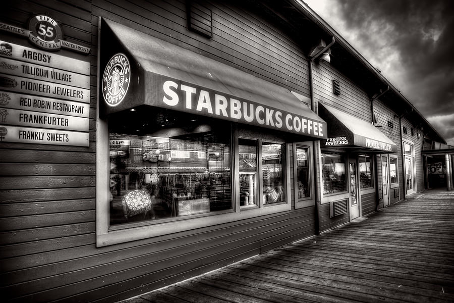 Pier 55 Starbucks Photograph by Spencer McDonald