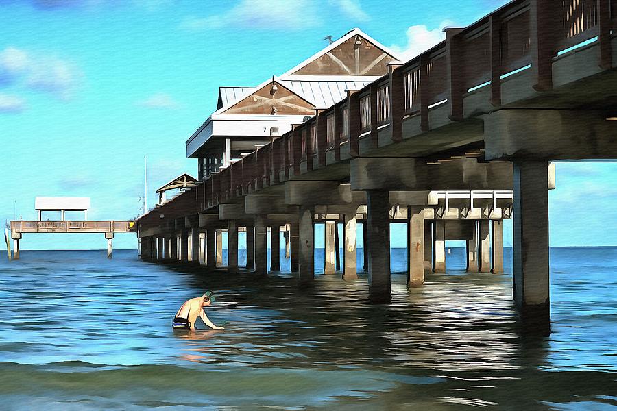 Clearwater Painting - Pier 60 - Clearwater Florida  by L Wright
