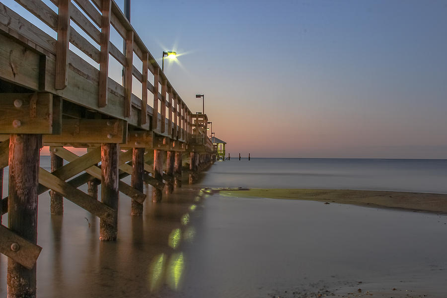 Pier at dawn Photograph by Brian Wright