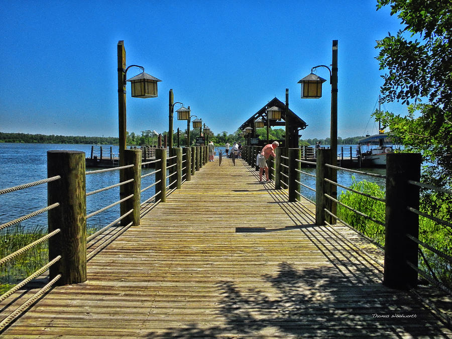 Castle Photograph - Pier at Fort Wilderness by Thomas Woolworth