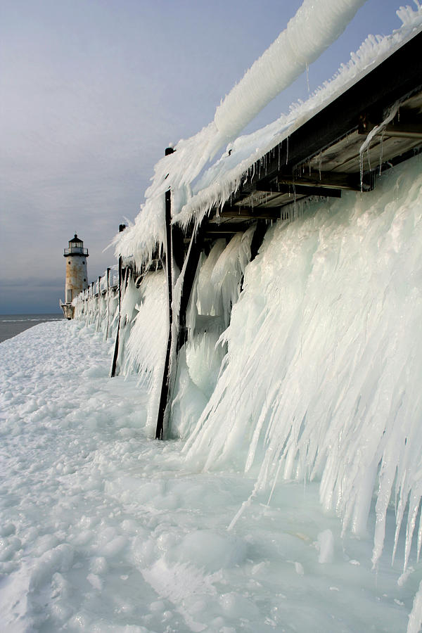 Pier Freeze Photograph by Allan Lovell | Fine Art America