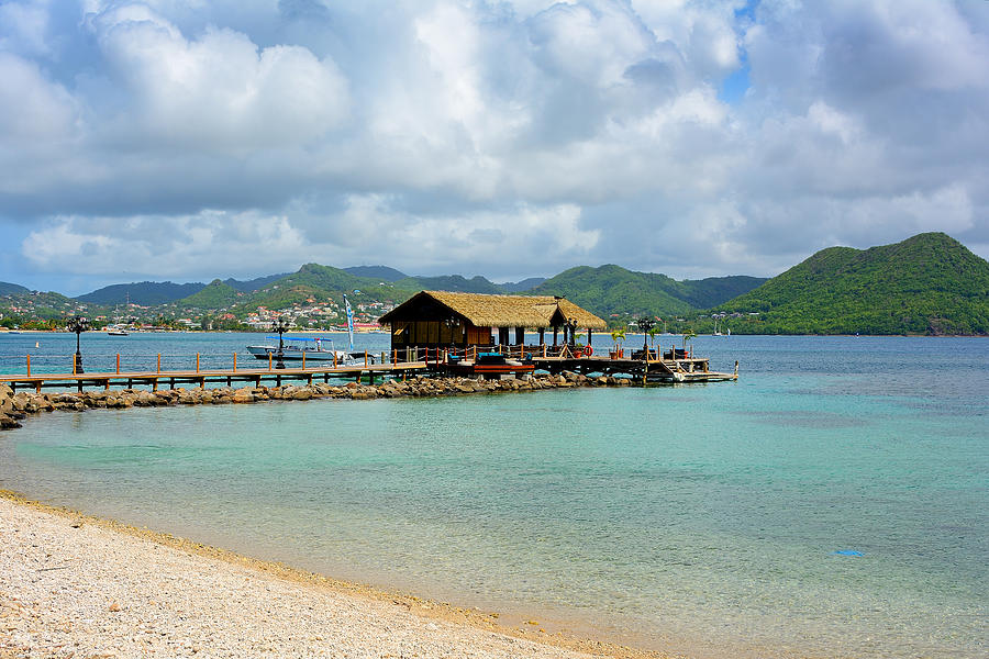 Pier in Rodney Bay - Saint Lucia Photograph by Brendan Reals
