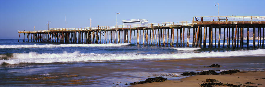 Pier In The Pacific Ocean, Pismo Pier Photograph by Panoramic Images ...