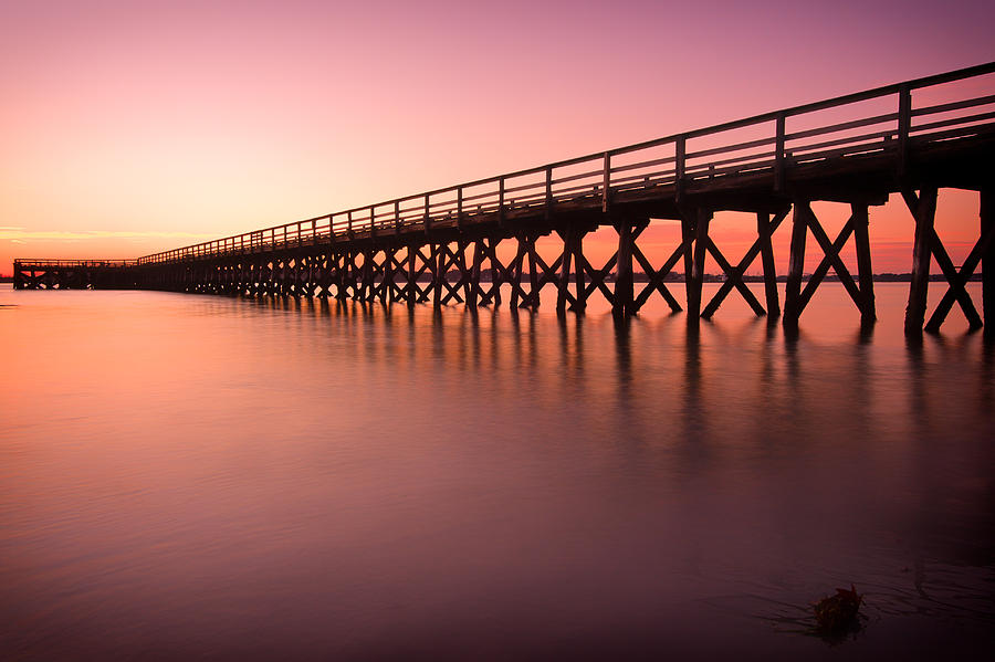 Pier Into The Distance Photograph by Jeff Sinon