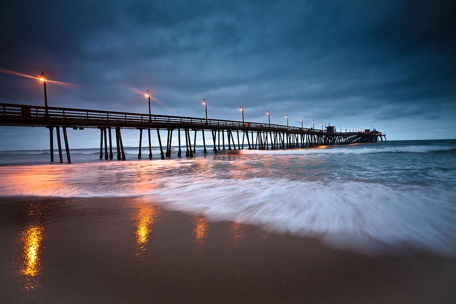 Pier into the Night Photograph by Ryan Weddle