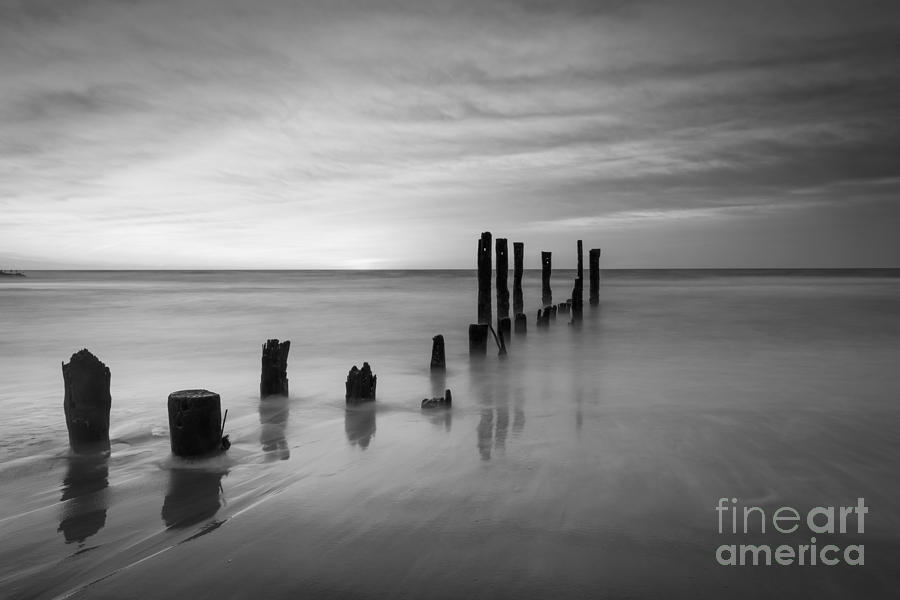 Pier Into The Past Black And White Photograph by Michael Ver Sprill ...