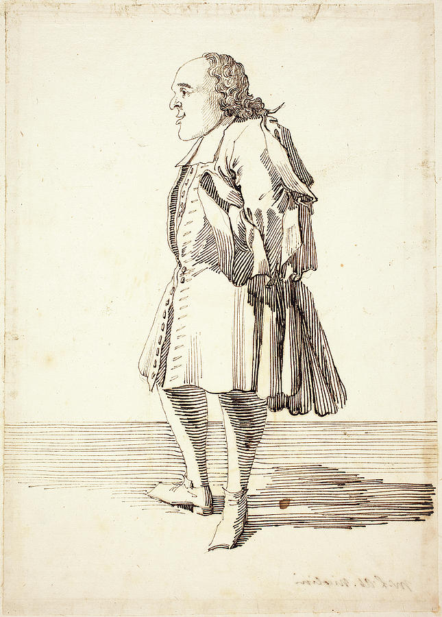 Pier Leone Ghezzi, Italian 1674-1755, Caricature Of A Male Drawing by ...