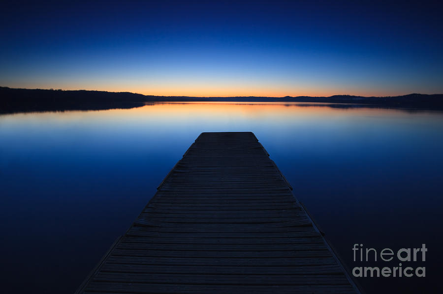 Nature Photograph - Pier on the lake II by Matteo Colombo