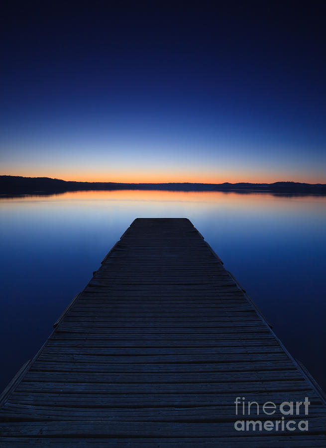 Pier on the lake Photograph by Matteo Colombo