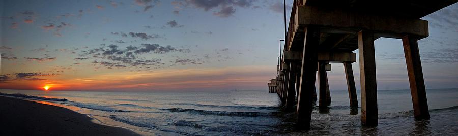 Pier Panorama at Sunrise  Photograph by Michael Thomas
