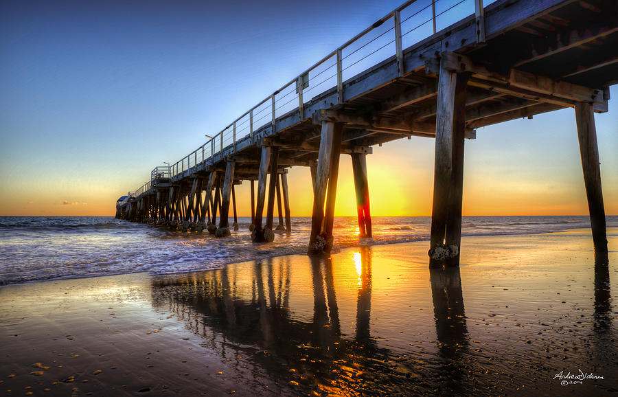 Pier Sunset Photograph by Andrew Dickman