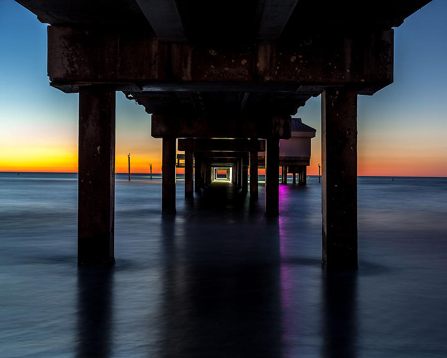 Pier Under Photograph by Steven Reed