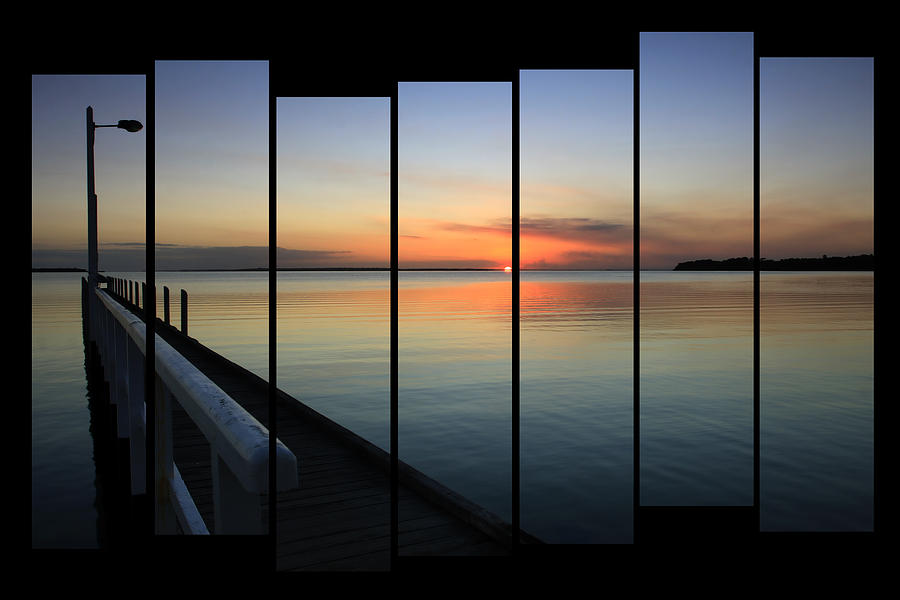 Sunset Photograph - Pier View Sunset by Kim Andelkovic