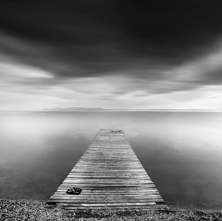 Pier With Slippers Photograph by George Digalakis