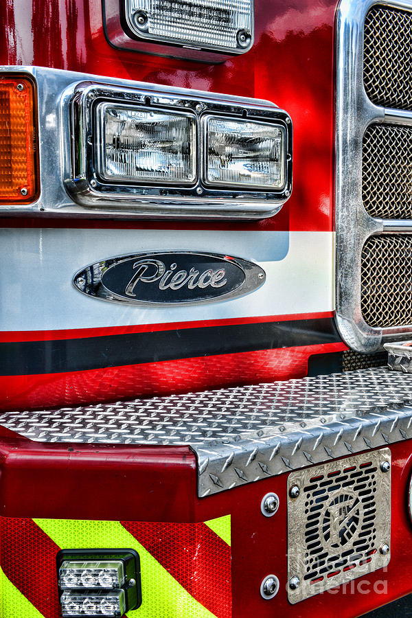 Fireman Photograph - Pierce Fire Truck  by Paul Ward