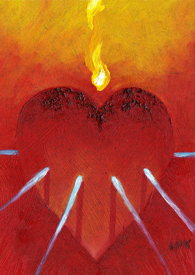 Sacred Painting - Pierced by Ida Kendall Sacred Painting - Pierced by Ida Kendall