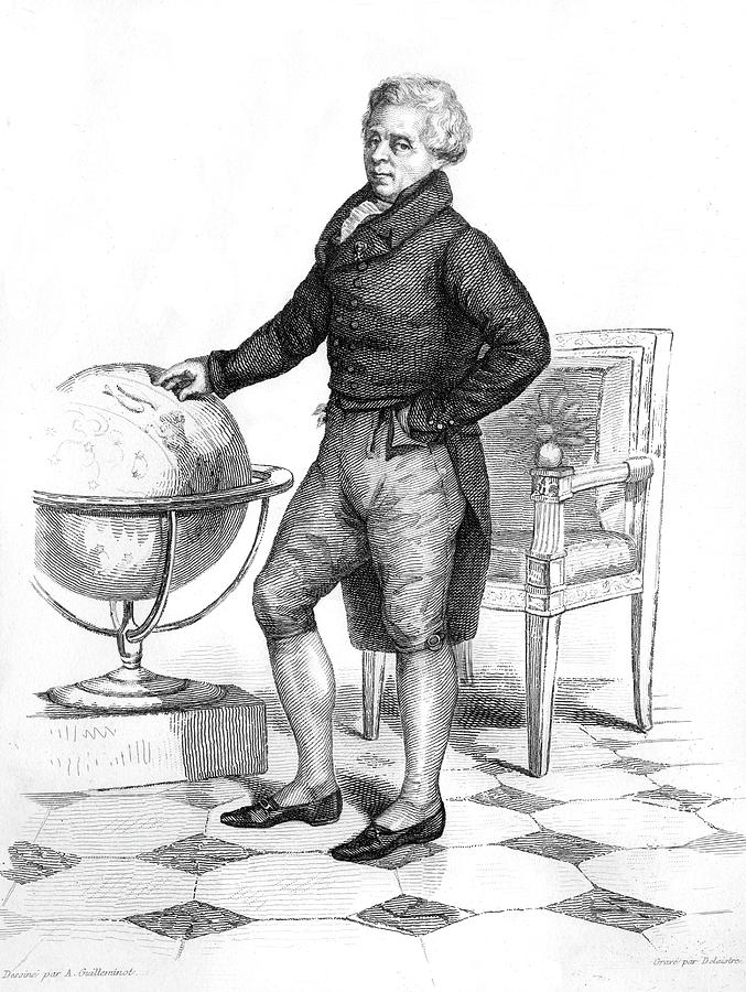 Globe Drawing - Pierre-simon De Laplace  French by Mary Evans Picture Library