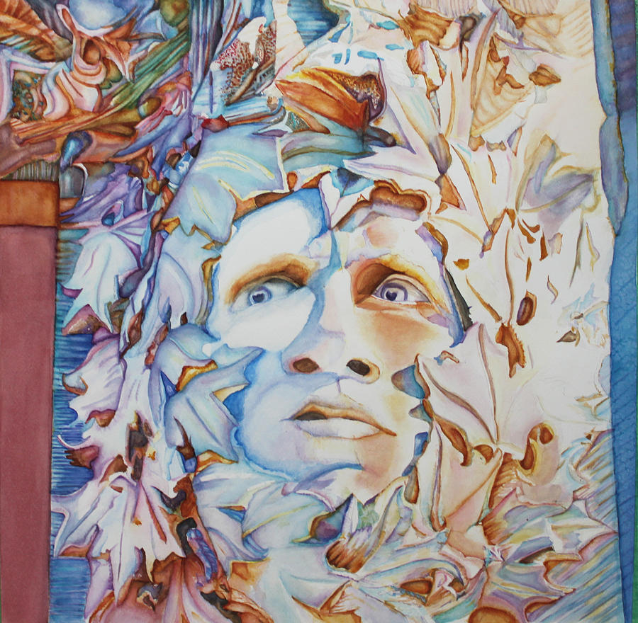 Architecture Painting - Pierre the Green Man by Christiane Kingsley
