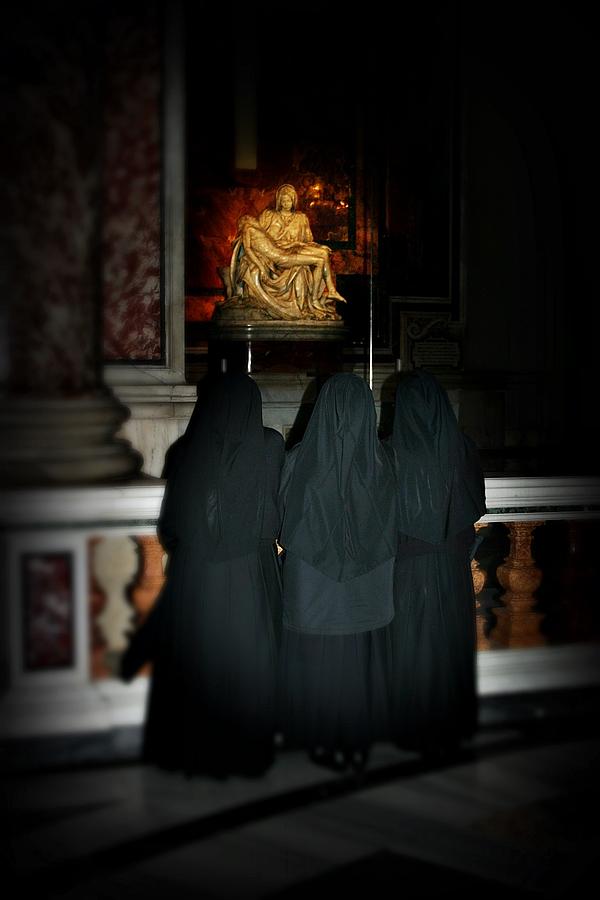 Pieta and Nuns Photograph by Henry Kowalski