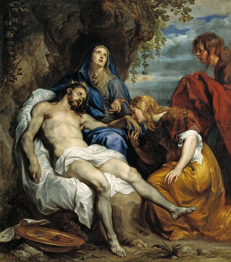 Pieta Painting by Anthony van Dyck
