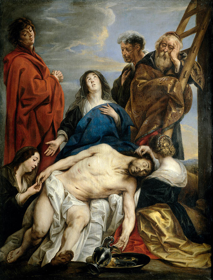 Pieta Painting by Jacob Jordaens
