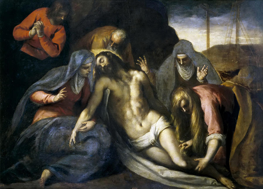 Pieta Painting by Palma il Giovane