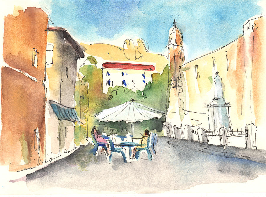 City Painting - Pietrasanta in Italy 02 by Miki De Goodaboom