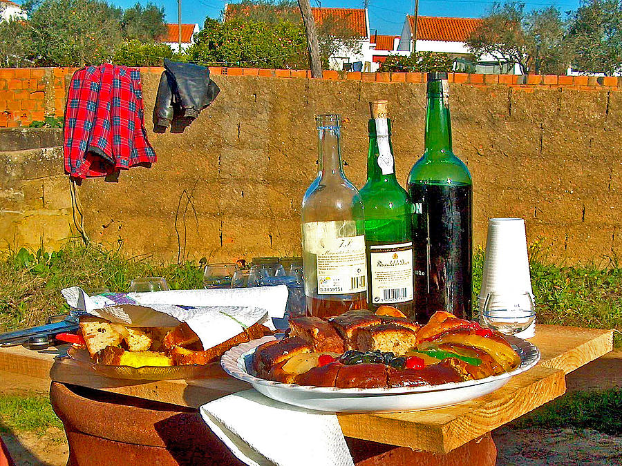 Pig Butchering Party Food in The Algarve-Portugal Photograph by Ruth Hager