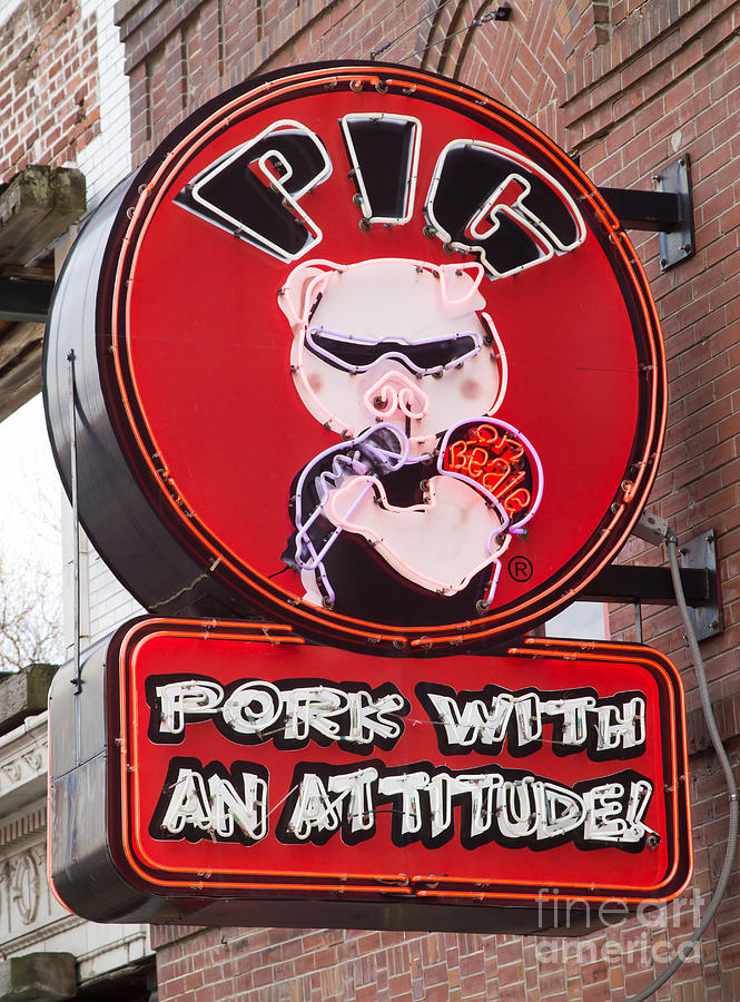 Pig on Beale Photograph by Clarence Holmes